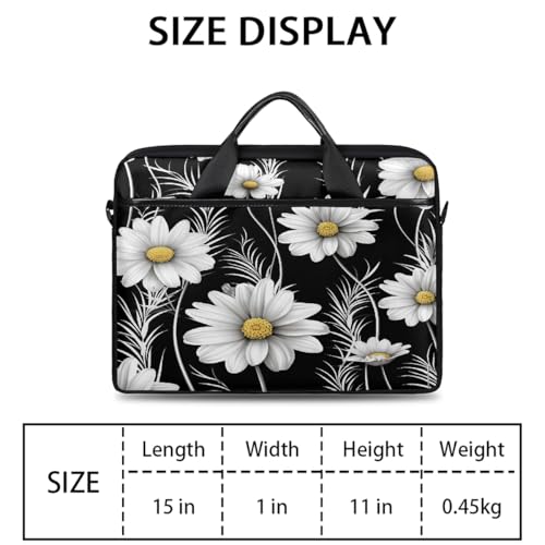 Bolso para laptop de 15 pulgadas con diseño floral miniatura 2