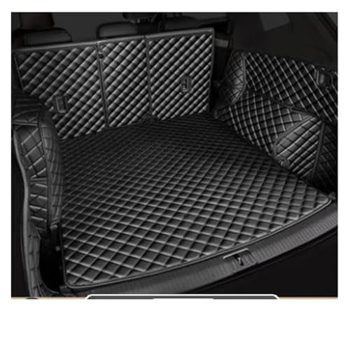 Tapis de coffre cuir Hyundai Santa Fe 2013-2020 bac de coffre voiture imperméable