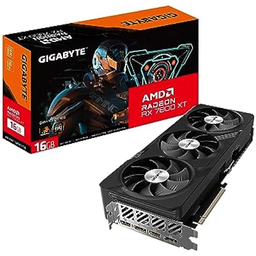 Gigabyte Radeon RX 7800 XT Gaming OC 16G Graphics Card, 3X WINDFORCE Fans 16GB 256-bit GDDR6, GV-R78XTGAMING OC-16GD Video Card