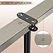 YUEYIN Under Bed Metal Support Legs, Adjustable Height Bed Frame Support Leg, Bed Slat Support Leg for Heavy Duty/Wooden/King/Queen Bed Frame (7