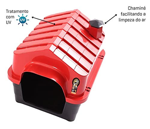 Dura Pet Casa de Cachorro DuraHouse N.2 Vermelha, Vermelho