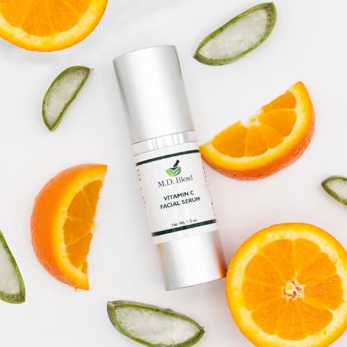 M.D. Blend Plant Stem Cell Eye Serum Complex + Professional Vitamin C Serum for Face, Hydrating Brightening & Anti-Aging Skincare Bundle