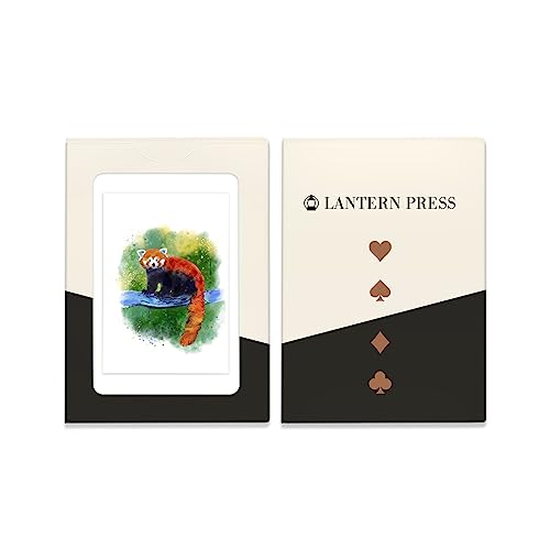 Lantern Press Red Panda Baraja de 52 Cartas Póker miniatura 4