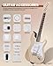 Leo Jaymz DIY ST Style Electric Guitar Kits with Paulownia Body and Maple Neck - Laurel Wood Fingerboard,Strip and All Components Included (ST Paulownia)