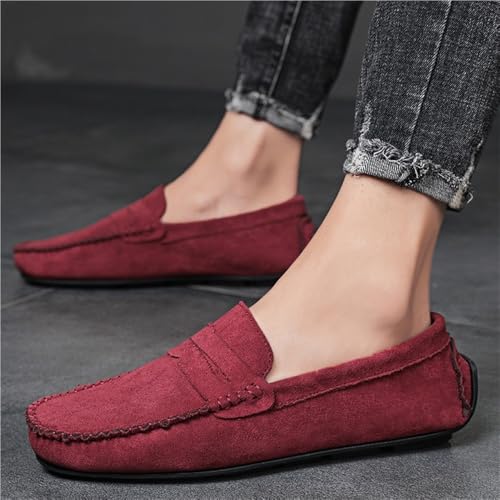 Mens Loafers Shoe Loafers Solid Colors Simple Faux Leather Anti-Slip Slip Resistant Flexible Wedding Slip-on4