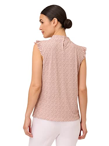 Image of Adrianna Papell Women's Ruffle Mock Neck Tank