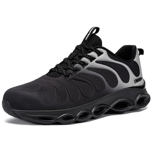 Image of LARNMERN Steel Toe Shoes for Men Women Lightweight Work Safety Shoes Sneakers Comfortable Safety Toe Sneakers Stylish Work Shoe Colorful Zapatos de Seguridad
