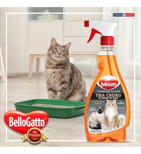 Eliminador De Odor Bellogatto Tira Cheiro Para Gatos 500ml