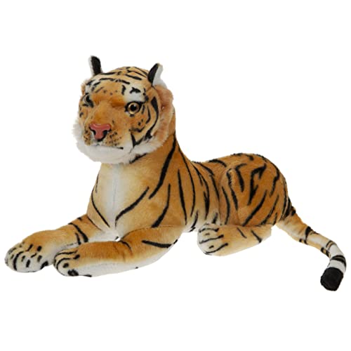 VFM  Tigre en peluche 40 cm  Jouet pour chat de la jungle orange super câlin de luxe avec tête moulée  Équipage câlin