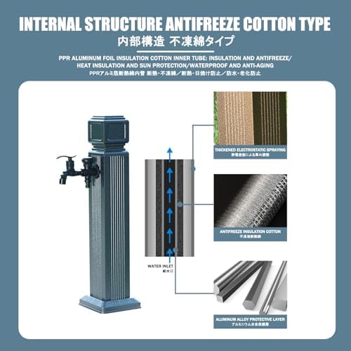 Stainless Steel Garden Water Tap - Square Design for Lawn & Patio Irrigation, Durable Courtyard Faucet, Outdoor Watering Solution for Gardens & Lawns