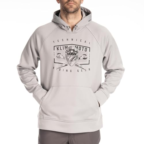 KLIM Men's Petrol Pullover Hoodie - Size Large - Monument - Black