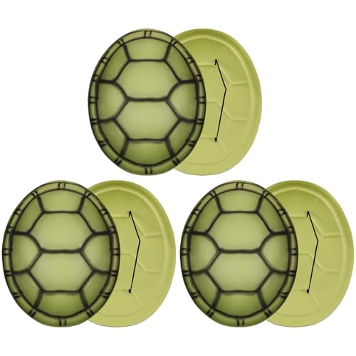 Carapace de tortue Eva en lot de 6 pièces pour déguisement et cosplay