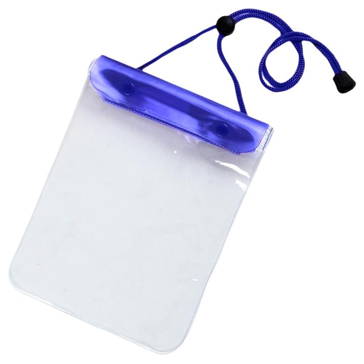 Bolsa Impermeable, Bolsa Seca, Bolsa Impermeable para el teléfono/Dinero/Tarjeta/Llaves, Ideal para la natación, Playa, Paseos en Bote, esquí, etc (Azul)