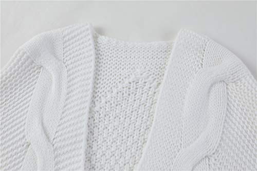 Remikstyt Womens Chunky Cardigan Cable Knit Oversized Open Front Cardigan Sweaters2