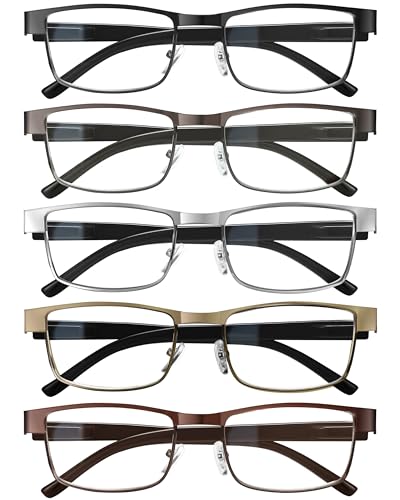 BLS Businessman Rectangular Reading Glasses - Professional Durable Readers -