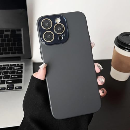 Coque de téléphone de luxe iPhone 13 Pro Max gris lisse