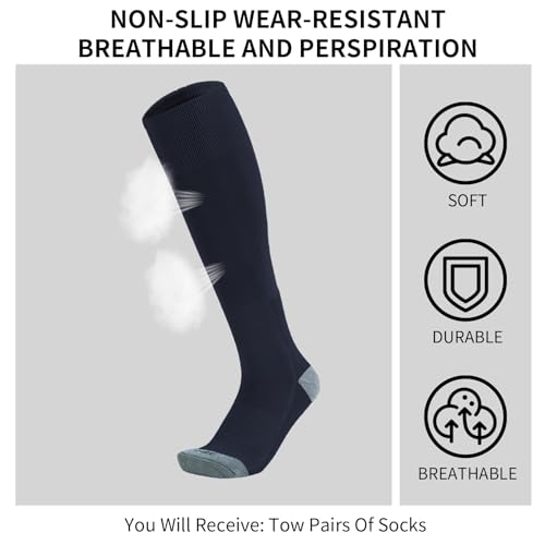 Image of Toddler Baseball Socks Youth Softball Tee Ball Kids Soccer Socks 2 Pairs