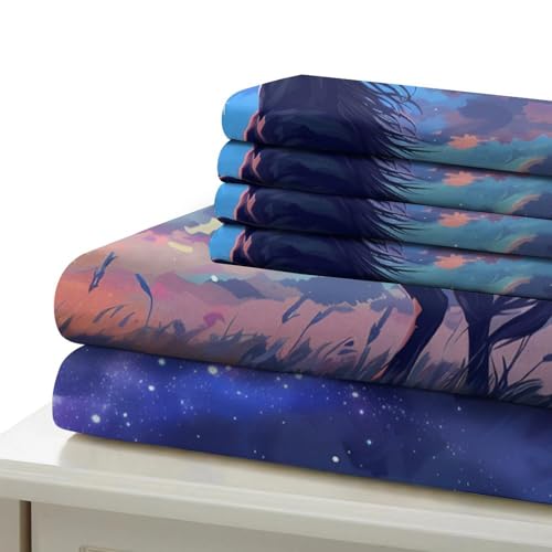 Housse de couette microfibre résistante parure de lit 3D double 200x200cm légère - 7