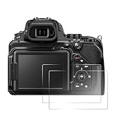 Sagreeny Displayschutzfolie kompatibel mit Nikon P1000 P1100 P950 Kamera, 9H Härte, kristallklare gehärtete Glasfolie für Fotografen, kratzfest, Anti-Fingerabdruck, 2 Stück