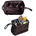 cuero Genuine Buffalo Leather Unisex Toiletry Bag Travel Dopp Kit Made With High Class Buffalo Leather (dark brown)