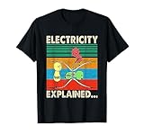 Electricity Explained Volt Ohm Amp Funny Electrician T-Shirt