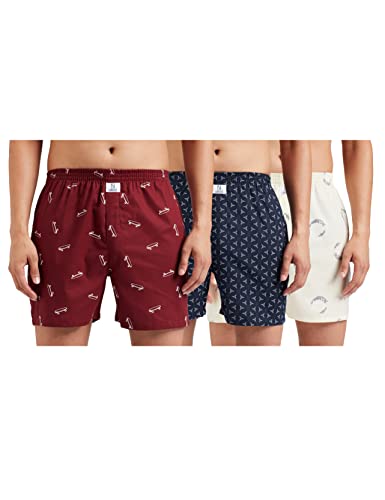 Image of Longies Men's Cotton Printed Regular Boxer Shorts