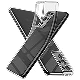 SNOSHO Galaxy S21 Ultra 5G Slim Case,Thin Soft Silicone Flexible TPU Gel Lightweight Anti-Scratch Shockproof Protective Cover for Samsung Galaxy S21 Ultra 5G,Crystal Clear