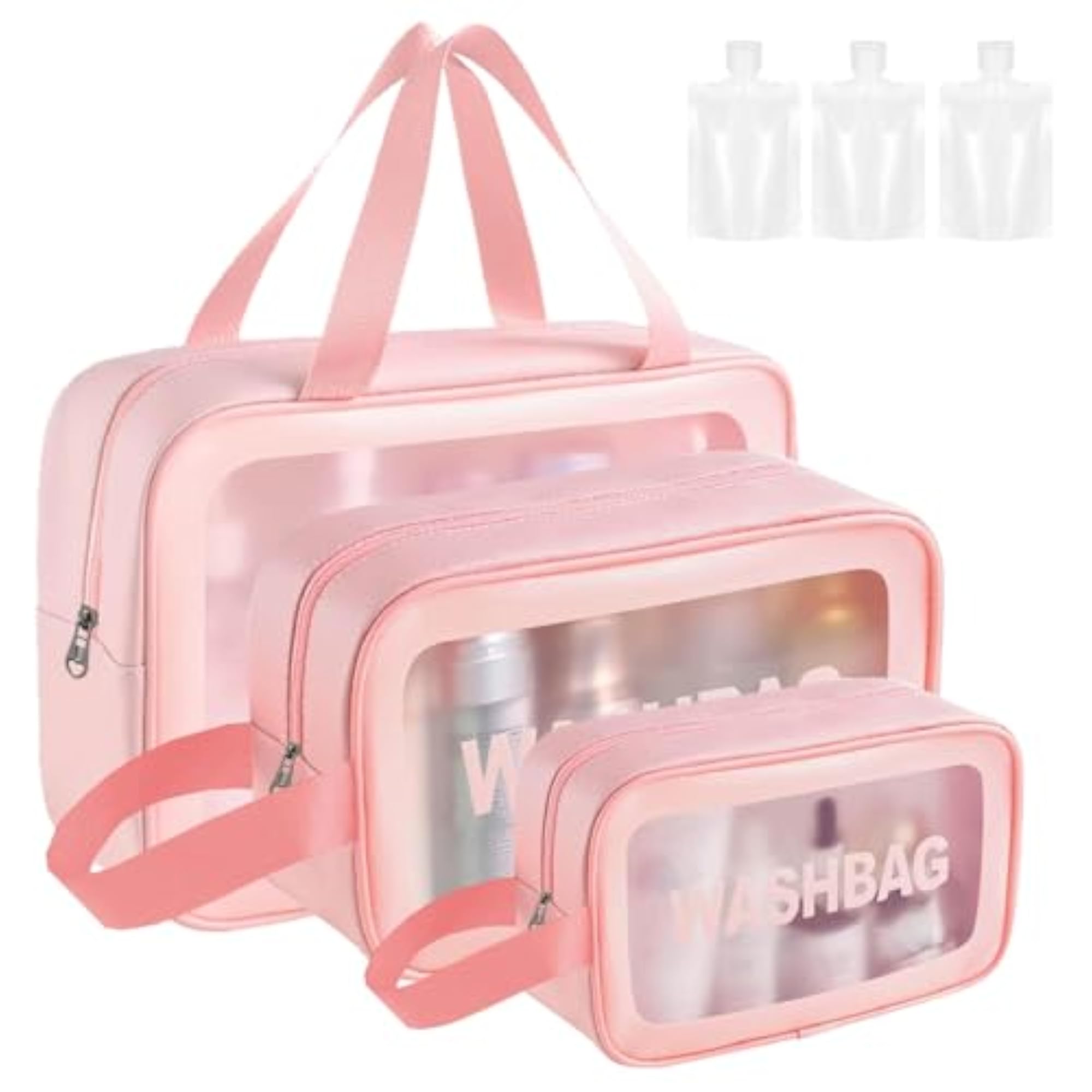Pink Makeup Bag Cosmetic Bag for Travel