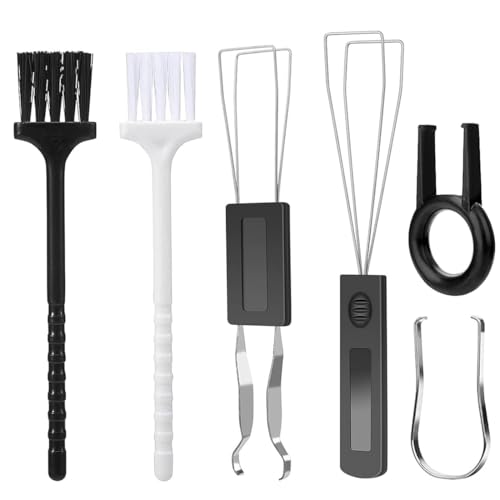AOEVUIR 6 Pcs Kit di Strumenti per Rimozione Tasti Spazzola Pulizia Tastiera Estrattore Copritasti Set Estrattori Tastiere Estrattore Interruttori Keycap Pinzette Keycap