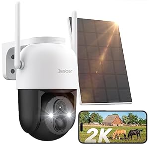 Jeeber CQ01 WLAN Überwachungskamera Aussen 2K