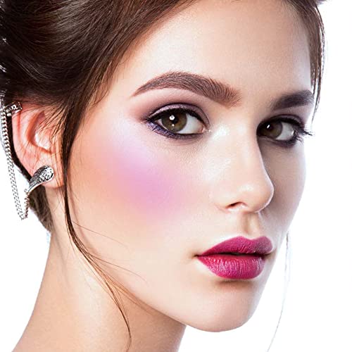 Jutqut Purple Blush For Cheeks Blush Powder Makeup, Highly Pigmented Blush| Natural Matte Glow| Shape & Highlight Face| Smooth Blendable #Purple #TOP2
