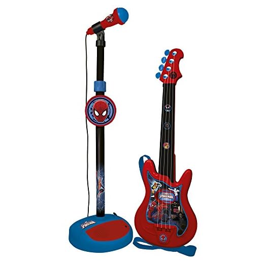 REIG- Spider-Man Spiderman - Conjunto de Guitarra y micrófono (552) (72-552)