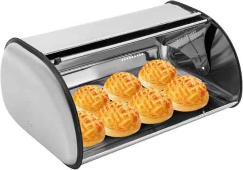 Panera de acero para mantener ordenada tu cocina y panadería fresca 2