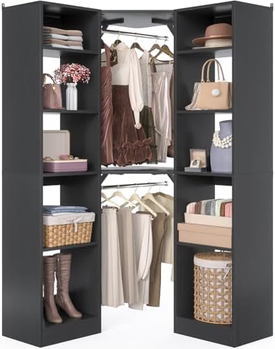 Besiost Corner Closet System w...