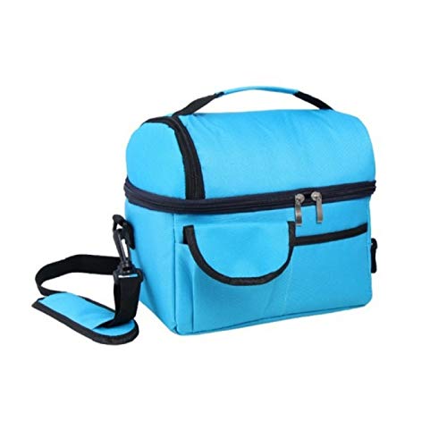 FHCSAO Sac Isotherme Repas, Sac Déjeuner Grande Capacité 8L, Sac à Manger Glaciere Isotherme,pour PiqueNique Barbecue Voyage Camping Plage Bureau Voiture.,Blue1