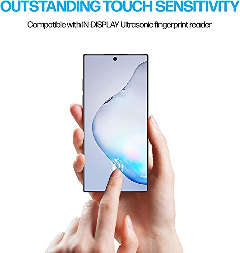 Image of STP FEEL (2 Pack Unbreakable Membrane Screen Protector Guard For Samsung Galaxy Note 10 Plus (6.8 Inch) | Membrane Ultra Smooth Touch with Finger Print Support - HD /3 Months Warranty