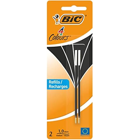 BIC Ballpoint Pen 4 Colours 2 Items black Cover
