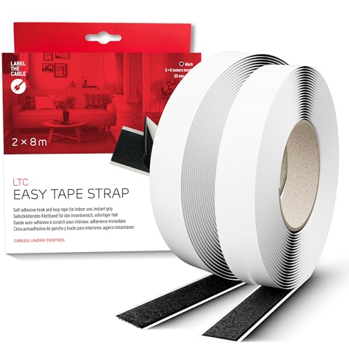 Bande auto-agrippante adhésive 8m x 20mm ruban double face
