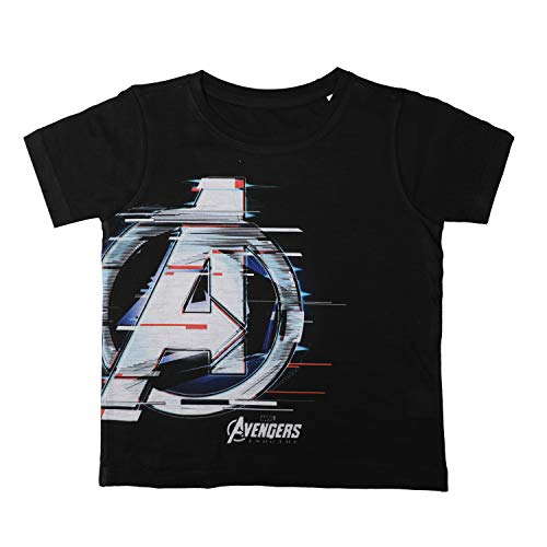 Image of Marvel Avengers by Wear Your Mind Boy's Animal Print Regular fit T-Shirt (DMA0089.2 3-4Y Black 4 3-4Y)
