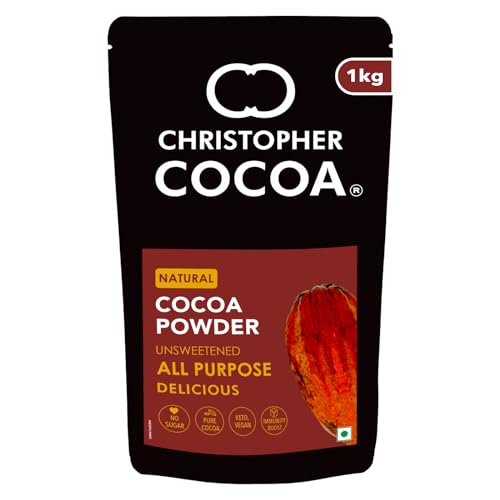 Image of Christopher Cocoa, Natural Cocoa Powder, Unsweetend (Bake, Cake, Hot Chocolate, Drinking Shakes) 1Kg