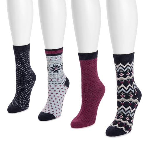 Image of MUK LUKS Women's Holiday 4 Pair Pack Socks