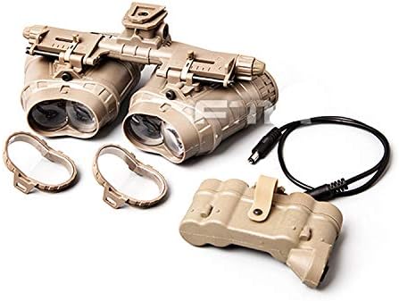 Miniatura 3 de Hanlong Gafas tácticas GPNVG18 modelo simulado de visión nocturna y soporte de plástico L4G69 NVG para casco