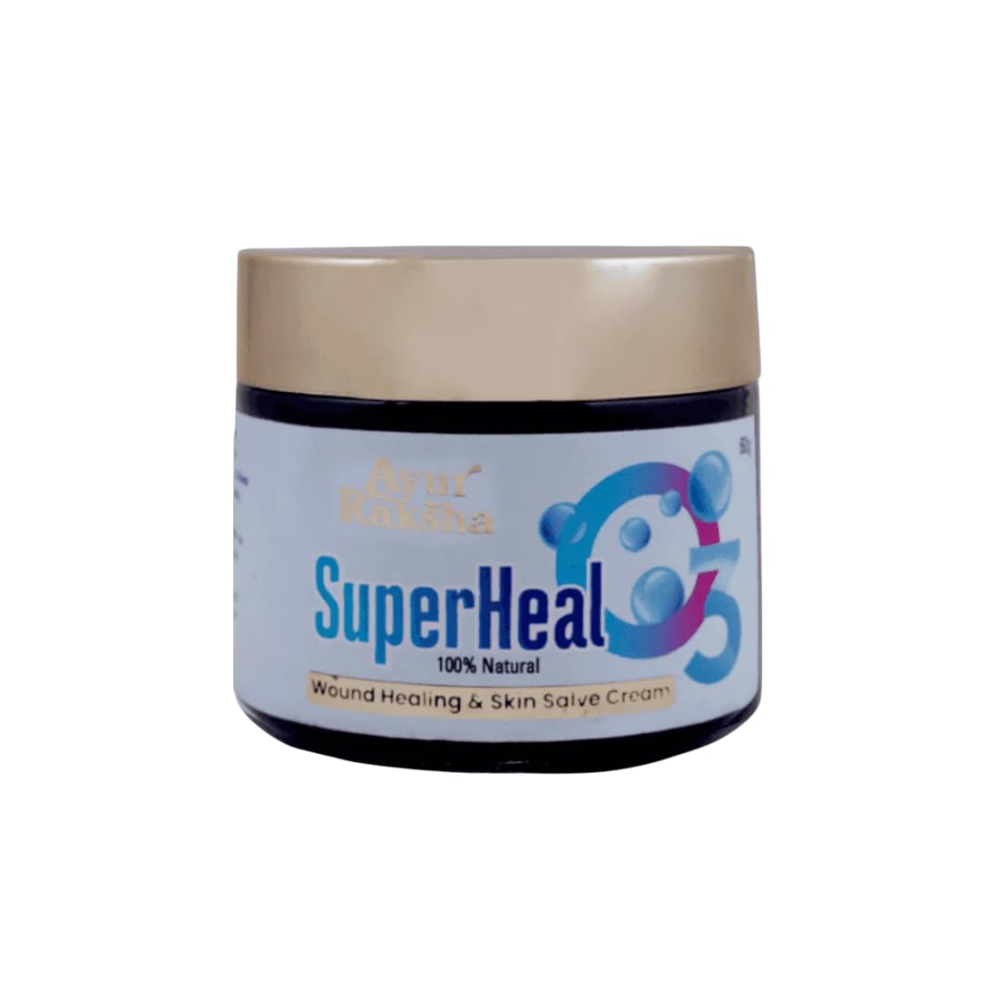 Ayur Raksha SuperHeal O3 Cream, 60g - Wound Healing and Skin Salve Cream | Extra Virgin Olive Oil & Ozoned-image-35