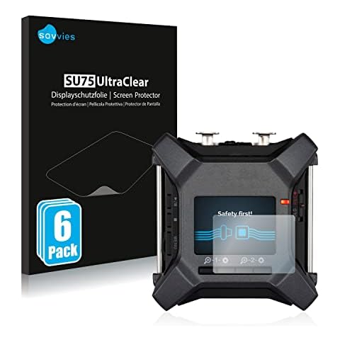 Savvies 6 Pack Ultra-Clear Screen Protectors for Zoom F3 Cover