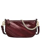 fossil jolie borsa da donna, baguette patchwork in pelle litehide™, l: 21,6 cm, l: 6,4 cm, h: 11,4 cm, zb1948243