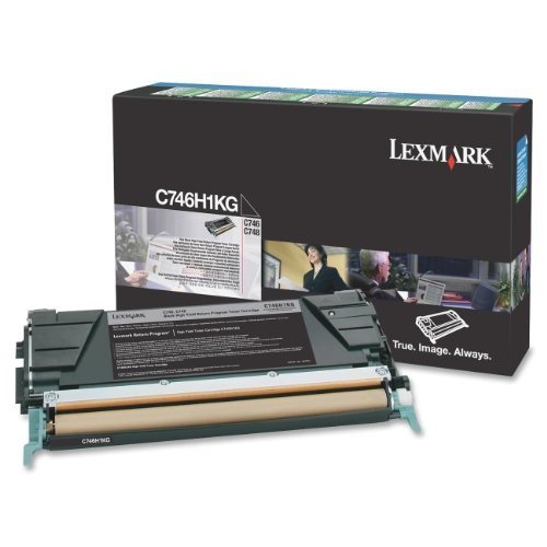 Lexmark High Yield Return Program Black Toner Cartridge c746h1kg, C746 h1kg by Lexmark