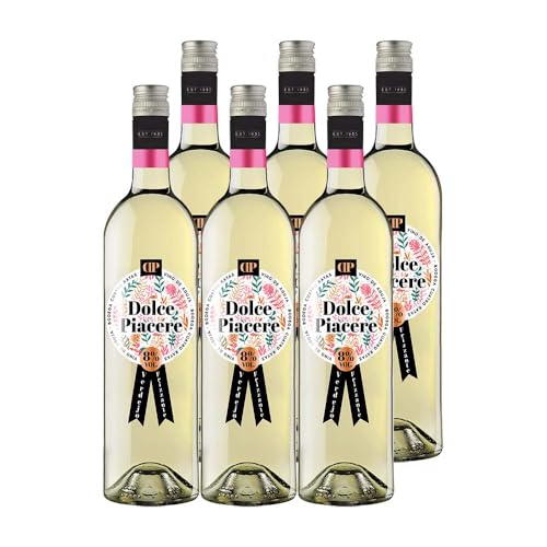 CUATRO RAYAS Dolce Piacere - Vino Blanco Frizzante (6 Botellas x 750 ml)