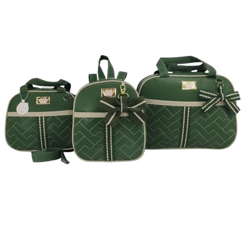 BOLSA MATERNIDADE MENINO 3 PEÇAS LAÇO (Verde Militar)