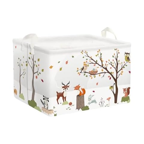 Clastyle Forest Animal Collapsible Laundry Hamper Cover
