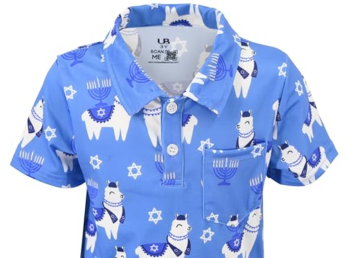 Image of Unique Baby Moisture Wicking Kids Polo Shirts for Toddler Boys Polo Shirt